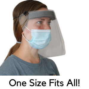 Indiana Only | Protective Face Shields | Adjustable  Strap and Extreme Lightweight  | Family Owned USA Company